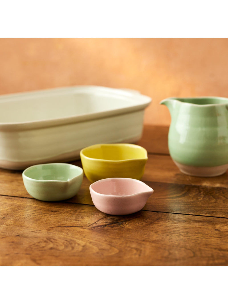 Jamie Oliver stoneware nesting pots set of 3 in multiple colors, UK version