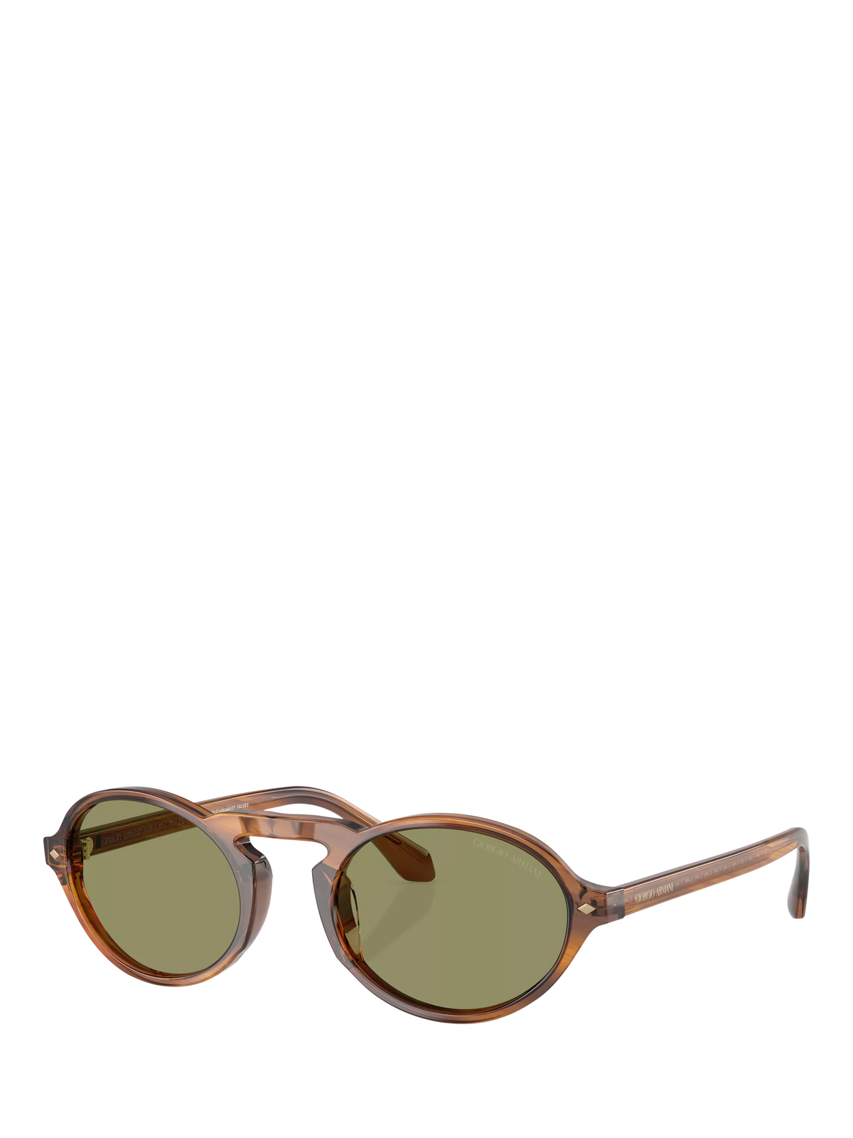 Giorgio Armani oval sunglasses brown acetate 52mm, UK version
