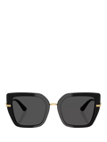 Dolce & Gabbana square sunglasses in black, imported from the UK