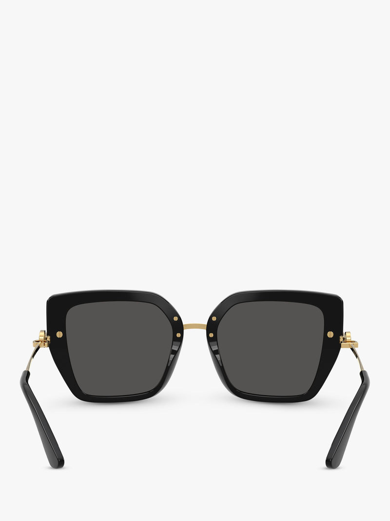 Dolce & Gabbana square sunglasses in black, imported from the UK