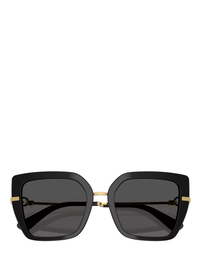 Dolce & Gabbana square sunglasses in black, imported from the UK