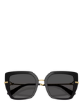 Dolce & Gabbana square sunglasses in black, imported from the UK