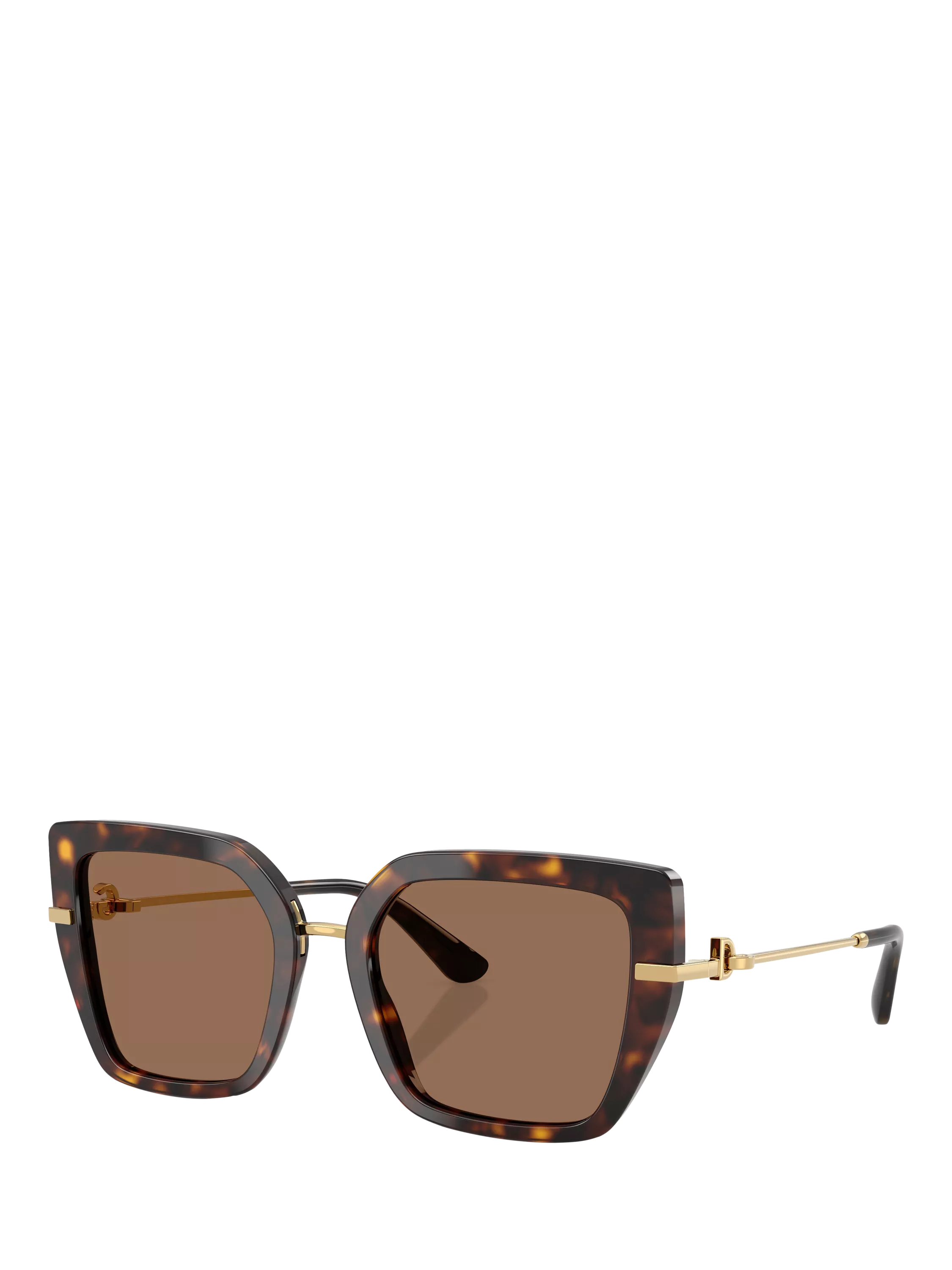 Dolce & Gabbana women's square sunglasses Havana (British brand)