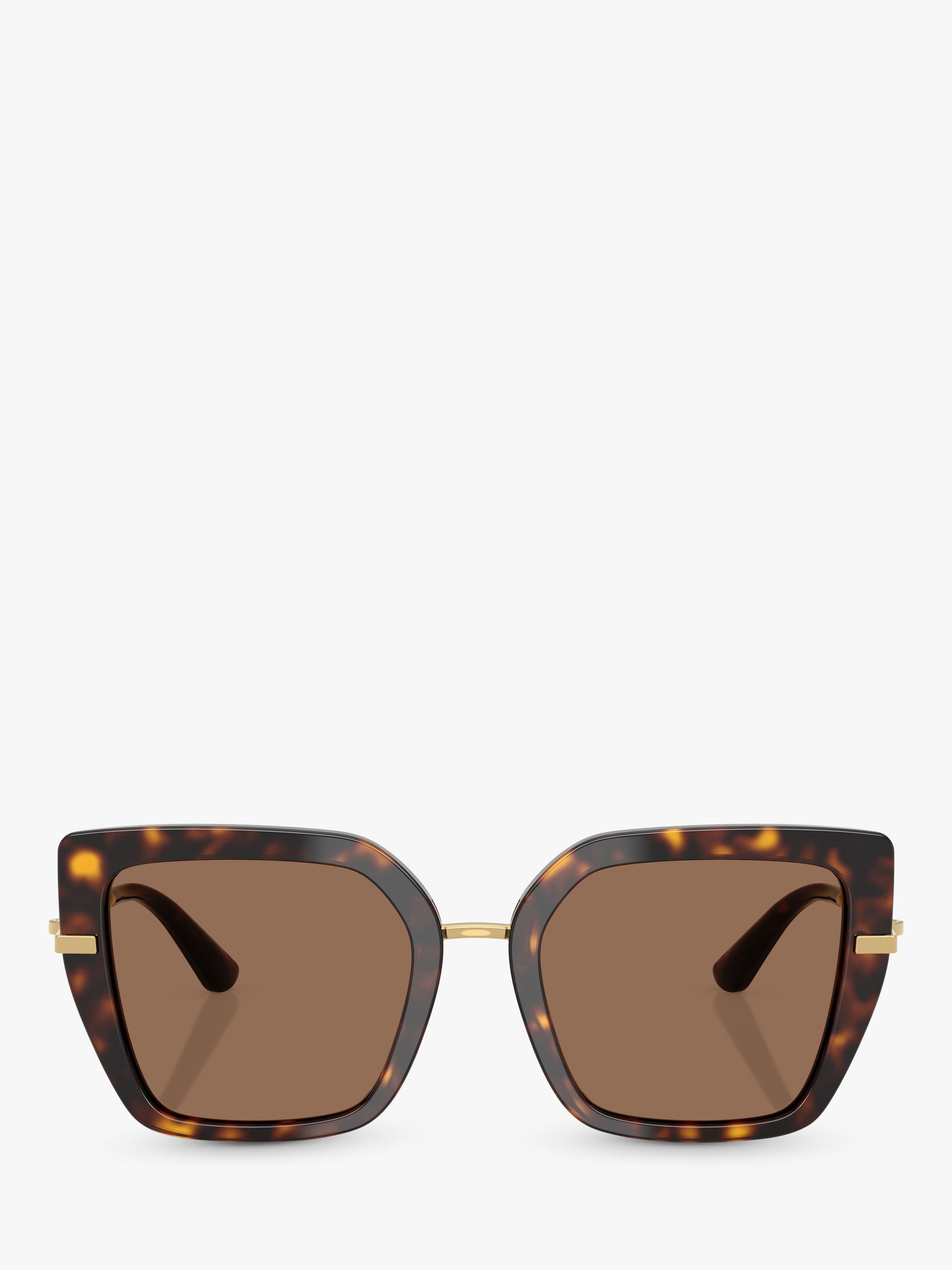 Dolce & Gabbana women's square sunglasses Havana (British brand)