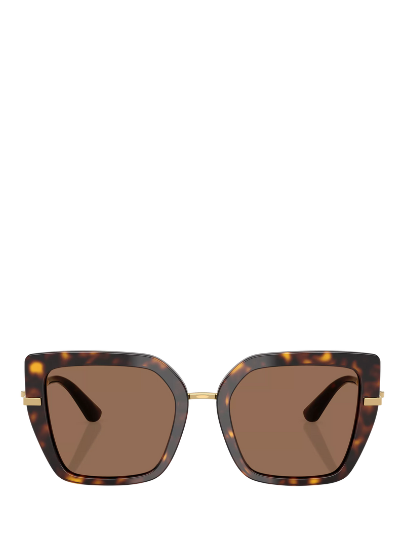 Dolce & Gabbana women's square sunglasses Havana (British brand)