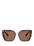Dolce & Gabbana women's square sunglasses Havana (British brand)