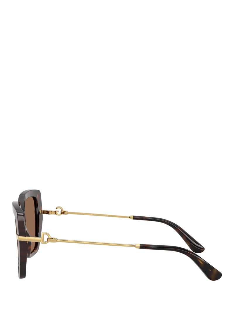 Dolce & Gabbana women's square sunglasses Havana (British brand)