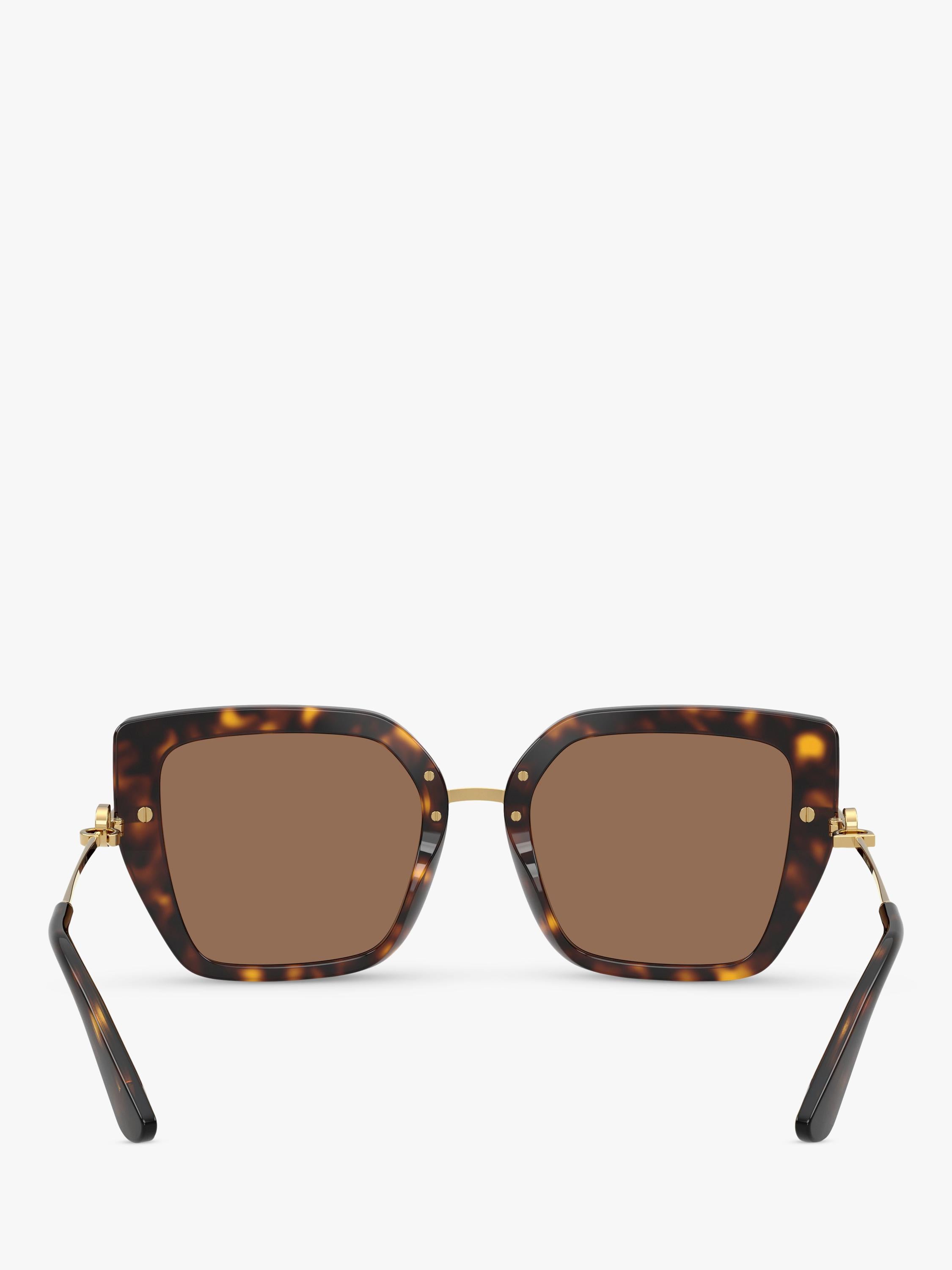 Dolce & Gabbana women's square sunglasses Havana (British brand)