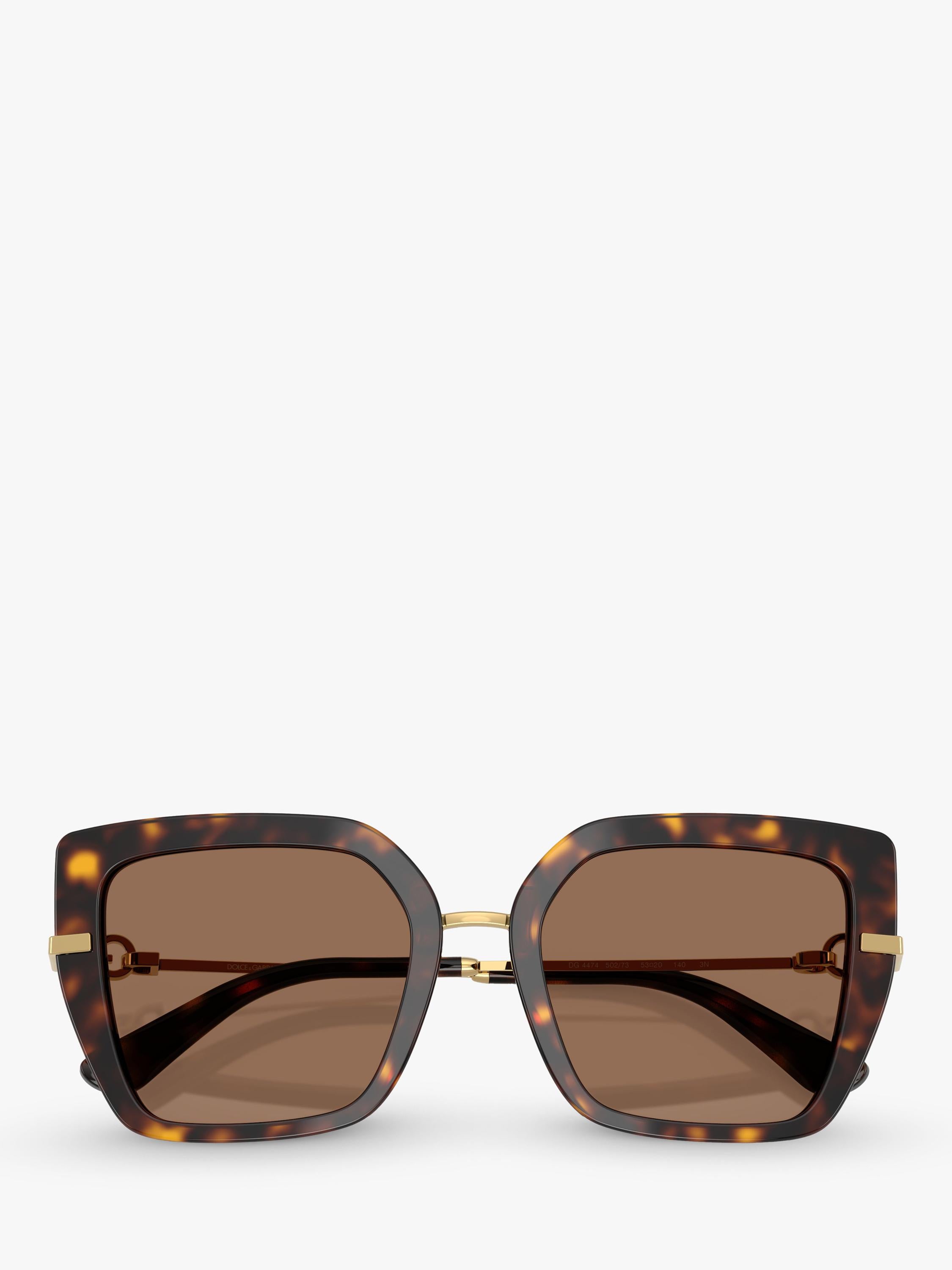 Dolce & Gabbana women's square sunglasses Havana (British brand)