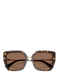 Dolce & Gabbana women's square sunglasses Havana (British brand)