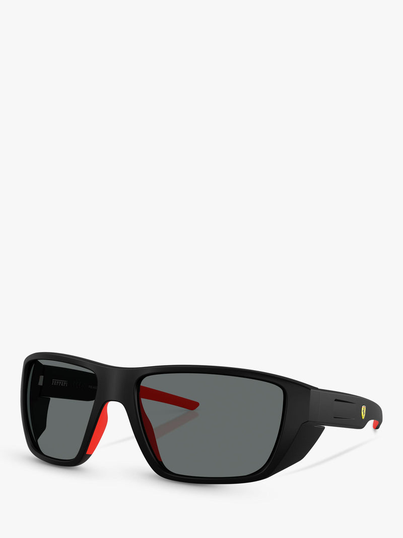 Scuderia Ferrari wrap sunglasses blue frame mirrored lenses (British brand)