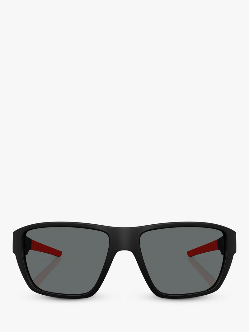 Scuderia Ferrari wrap sunglasses blue frame mirrored lenses (British brand)