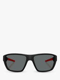 Scuderia Ferrari wrap sunglasses blue frame mirrored lenses (British brand)