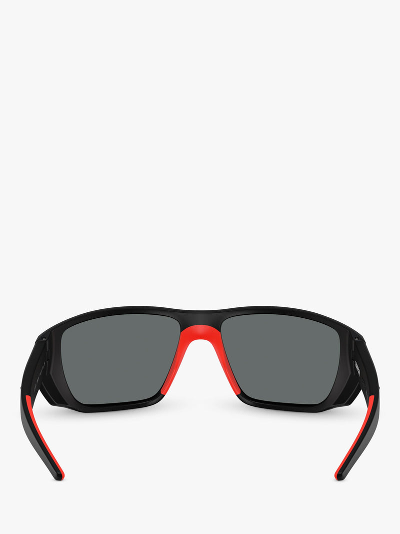 Scuderia Ferrari wrap sunglasses blue frame mirrored lenses (British brand)