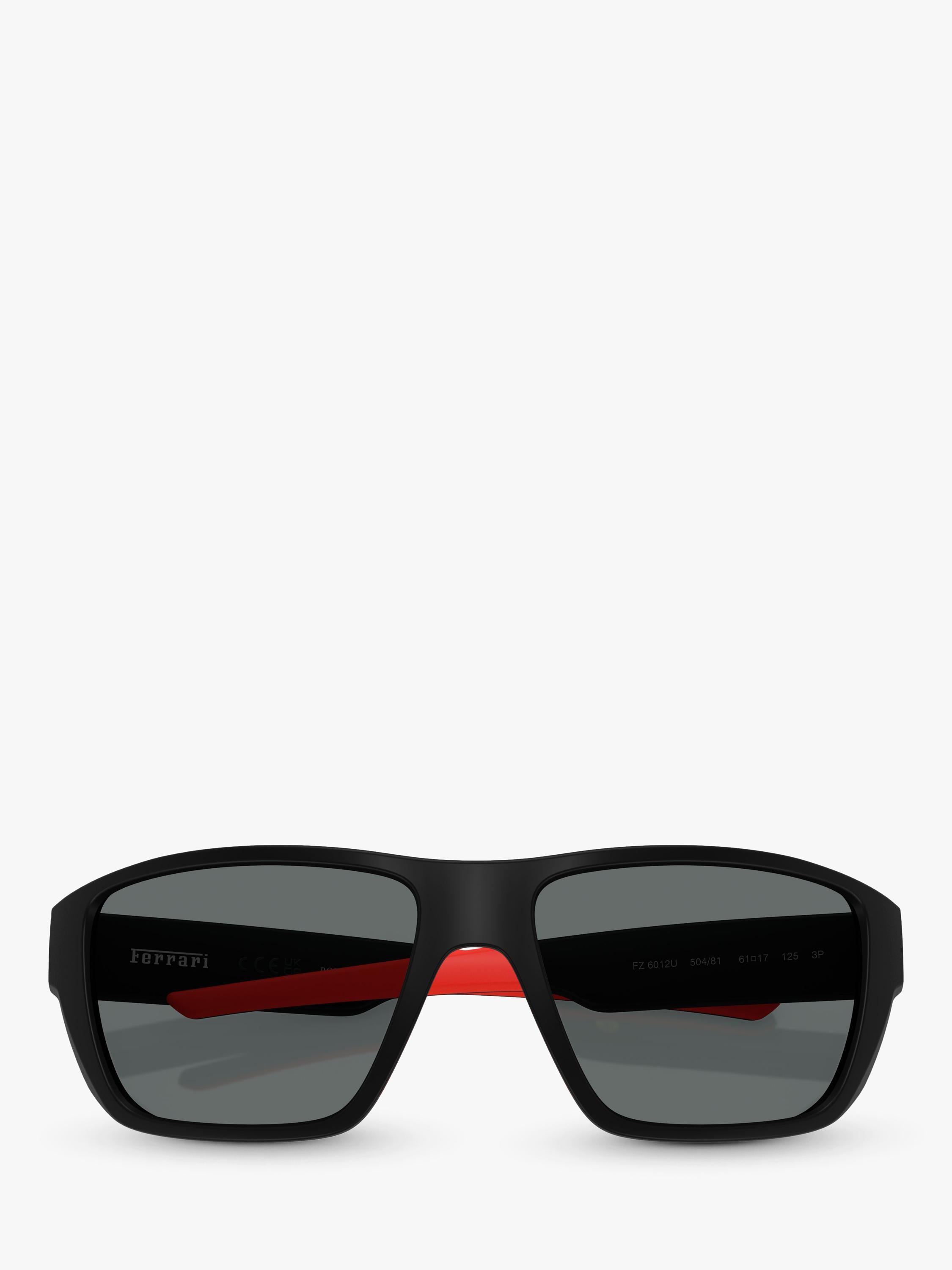Scuderia Ferrari wrap sunglasses blue frame mirrored lenses (British brand)