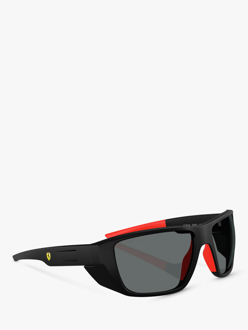 Scuderia Ferrari wrap sunglasses blue frame mirrored lenses (British brand)