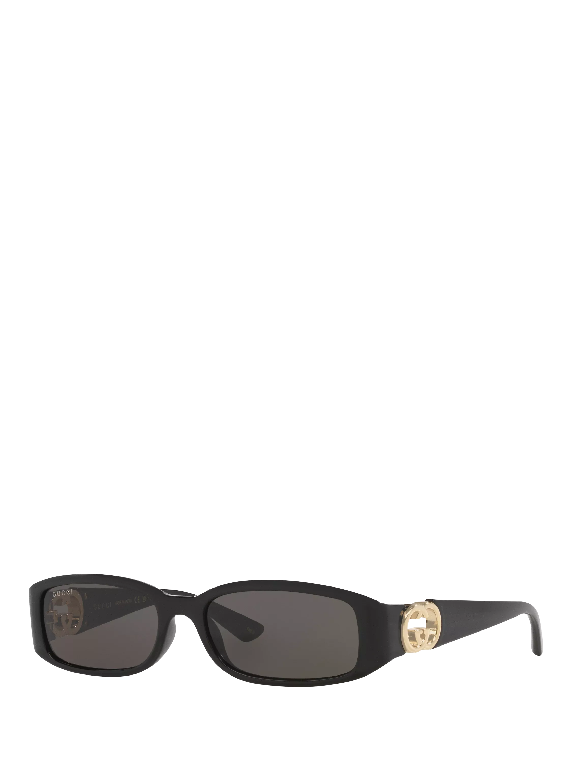Gucci Damen Rechteckige Sonnenbrille Schwarz 54mm