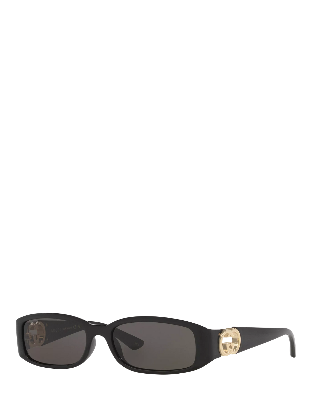 Gucci Damen Rechteckige Sonnenbrille Schwarz 54mm