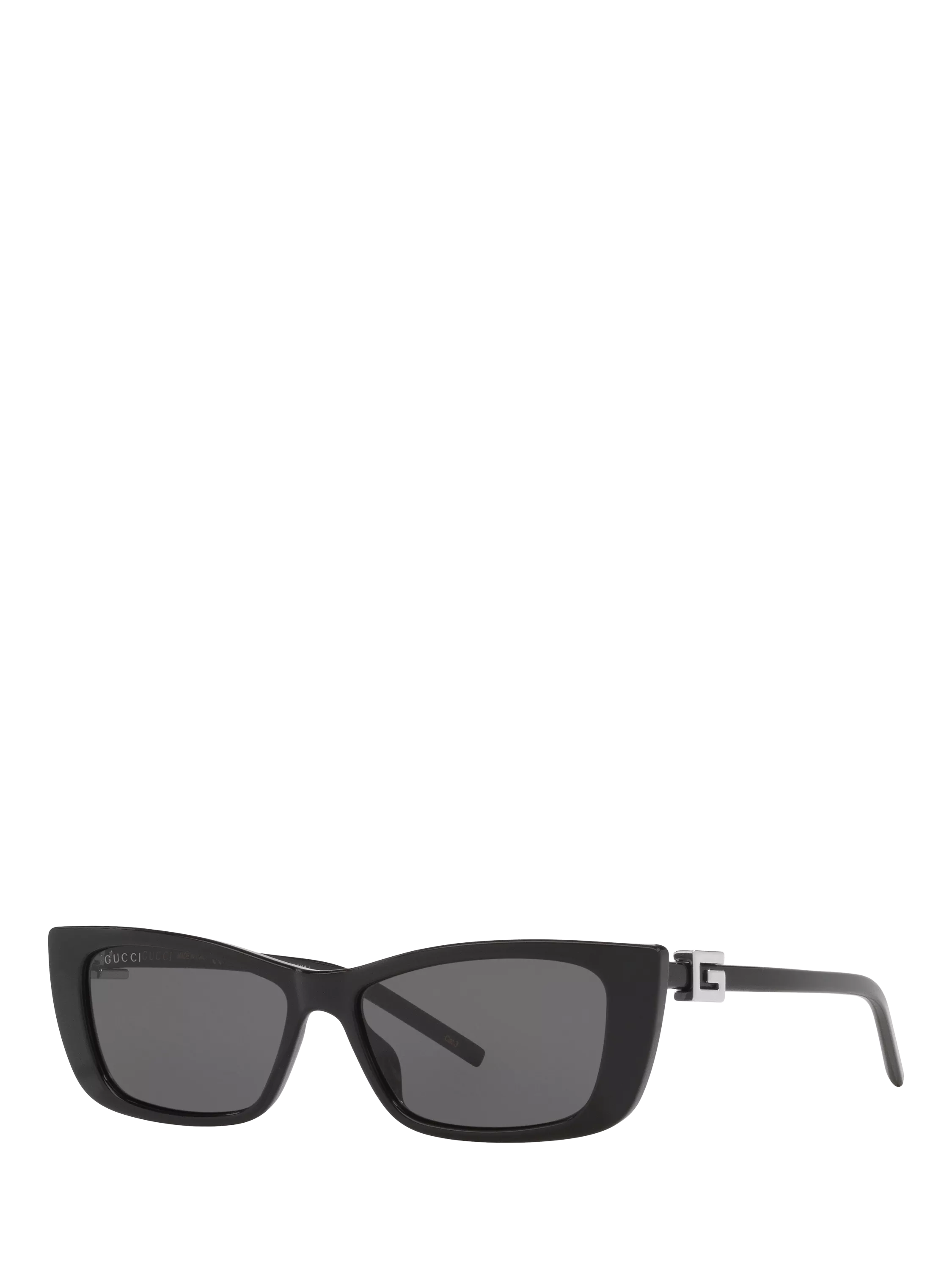 Gucci Damen-Sonnenbrille in Rechteckform, Schwarz