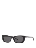 Gucci Damen-Sonnenbrille in Rechteckform, Schwarz