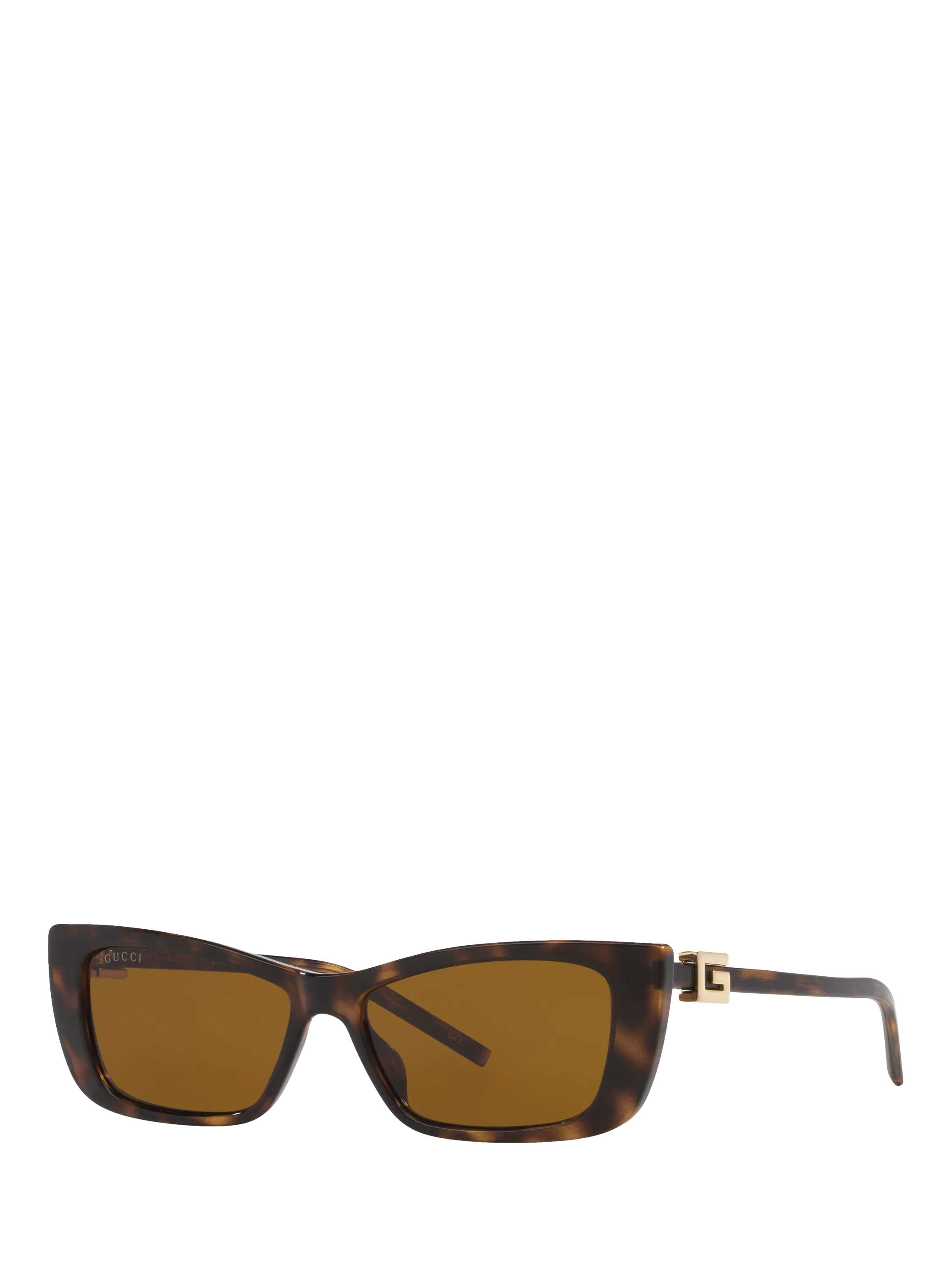 Gucci Damen-Sonnenbrille in Rechteckform, Schwarz