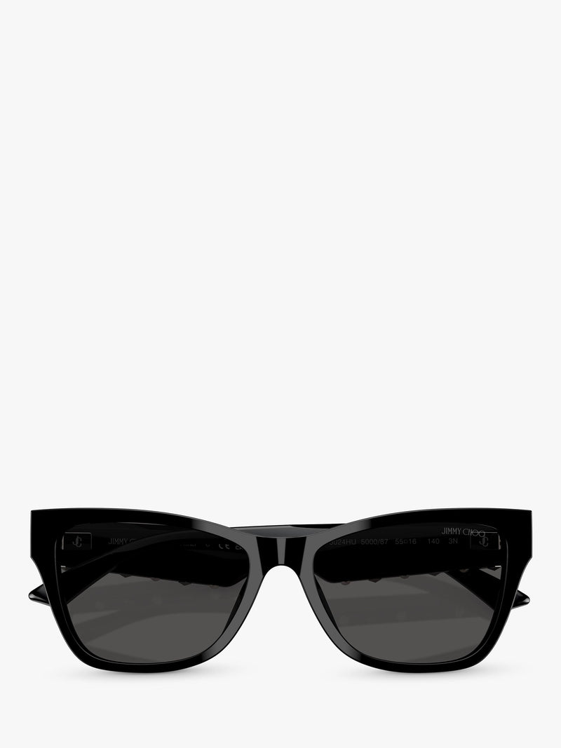 Jimmy Choo D-Frame Sonnenbrille schwarzer Rahmen, importiert aus dem Vereinigten Königreich