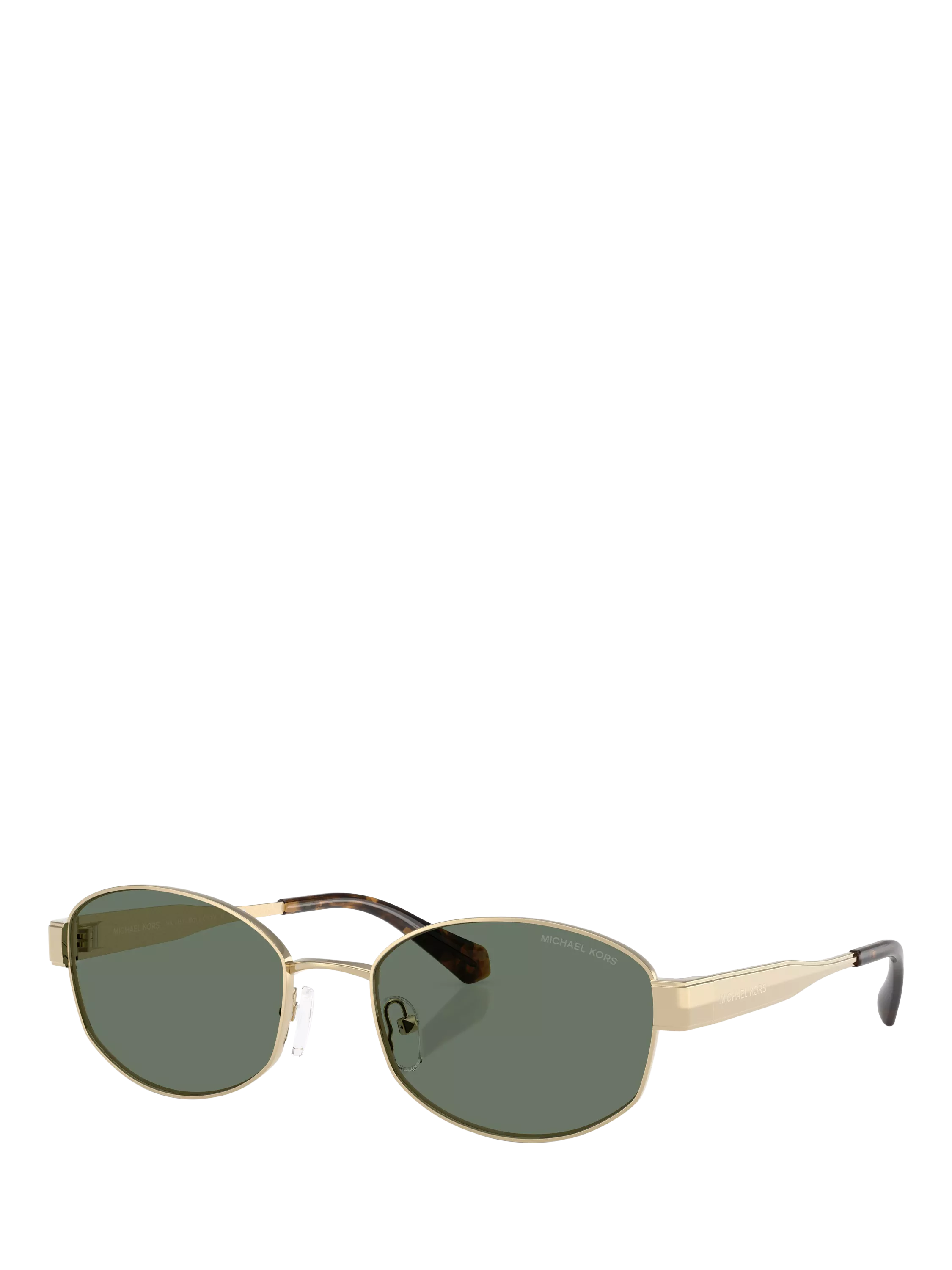 Michael Kors square sunglasses light gold green 56mm, UK version