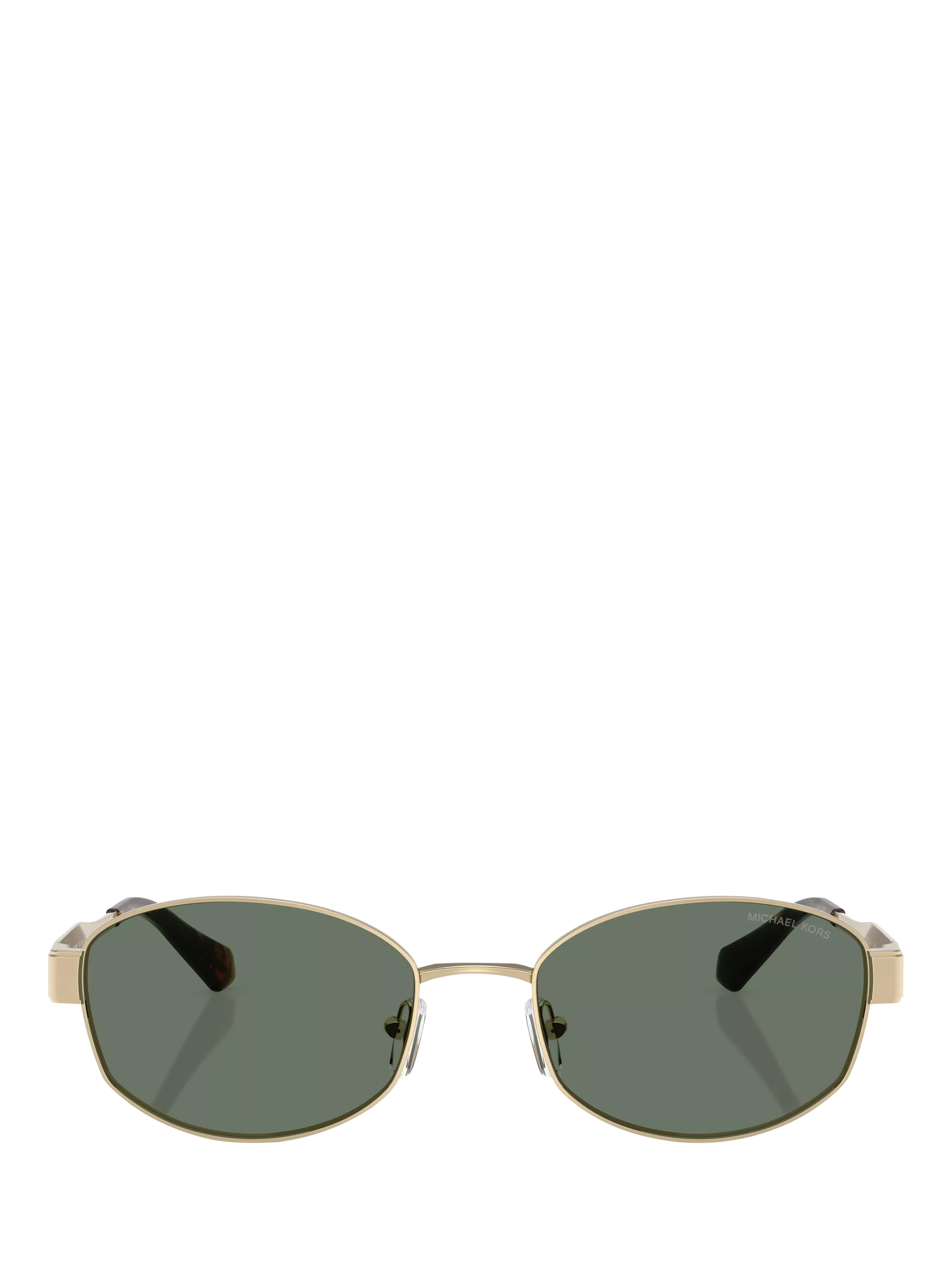 Michael Kors square sunglasses light gold green 56mm, UK version