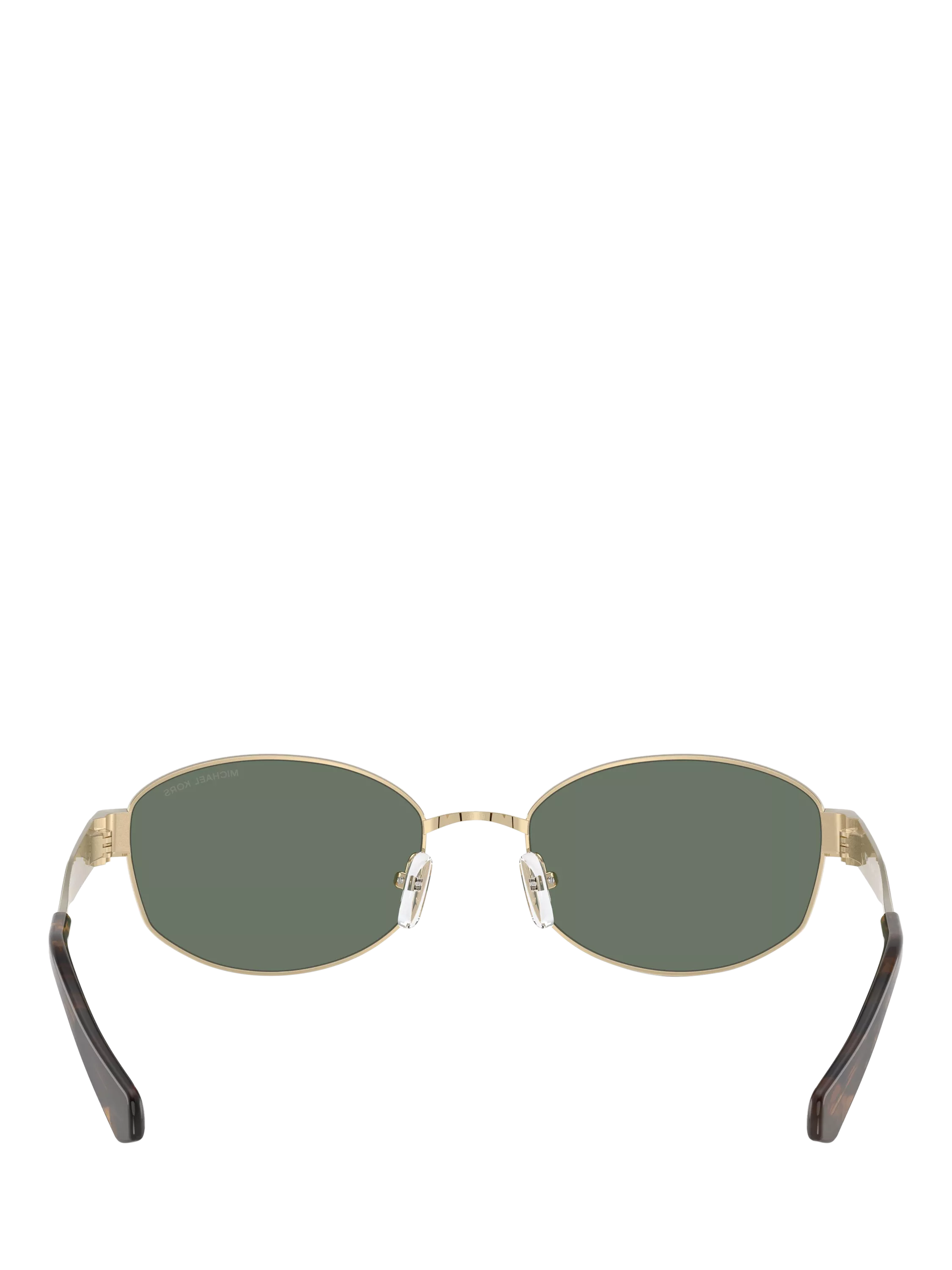 Michael Kors square sunglasses light gold green 56mm, UK version