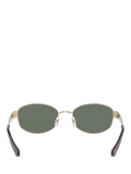 Michael Kors square sunglasses light gold green 56mm, UK version