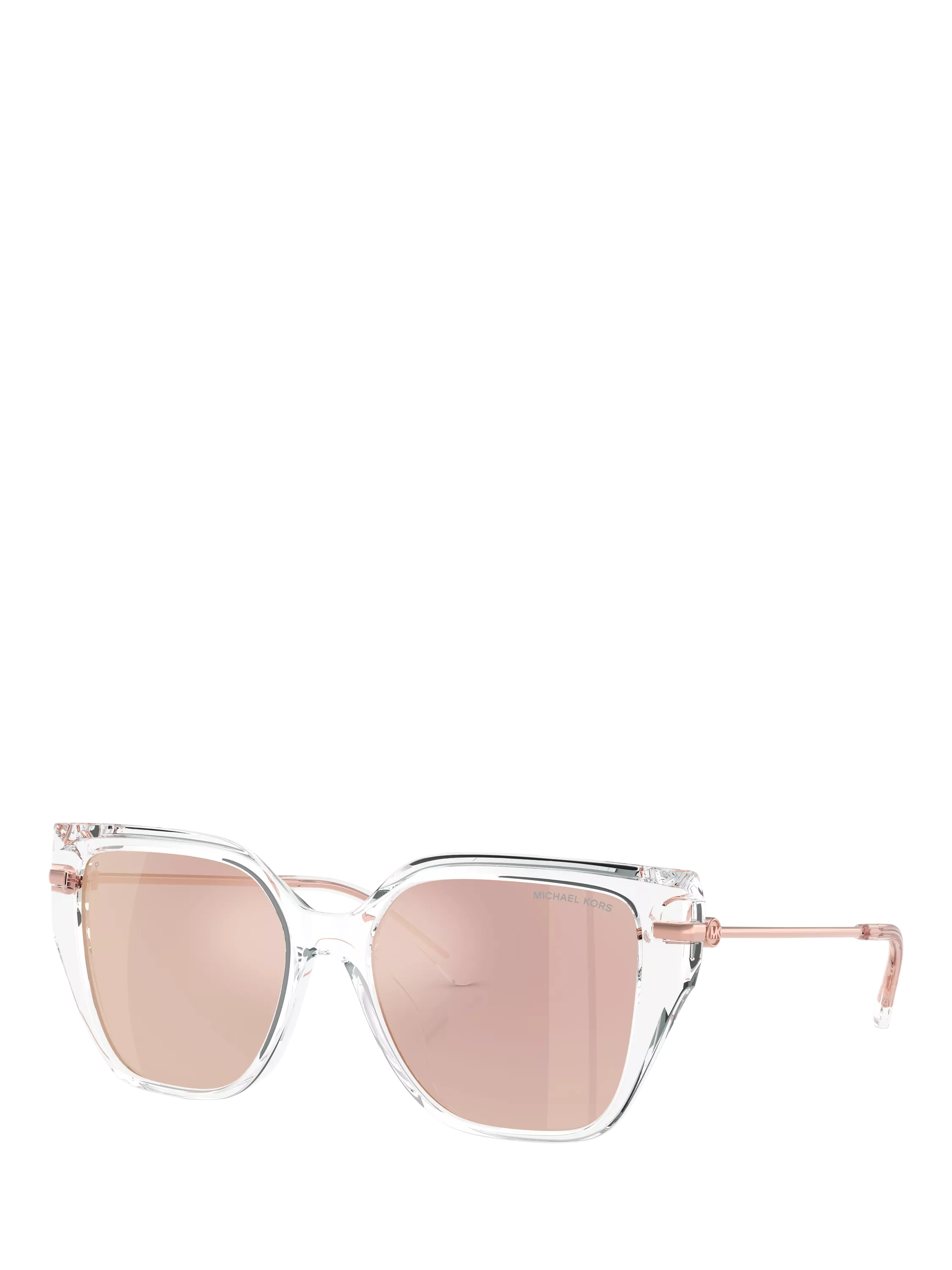 Michael Kors cat's eye sunglasses clear mirror rose gold - British product