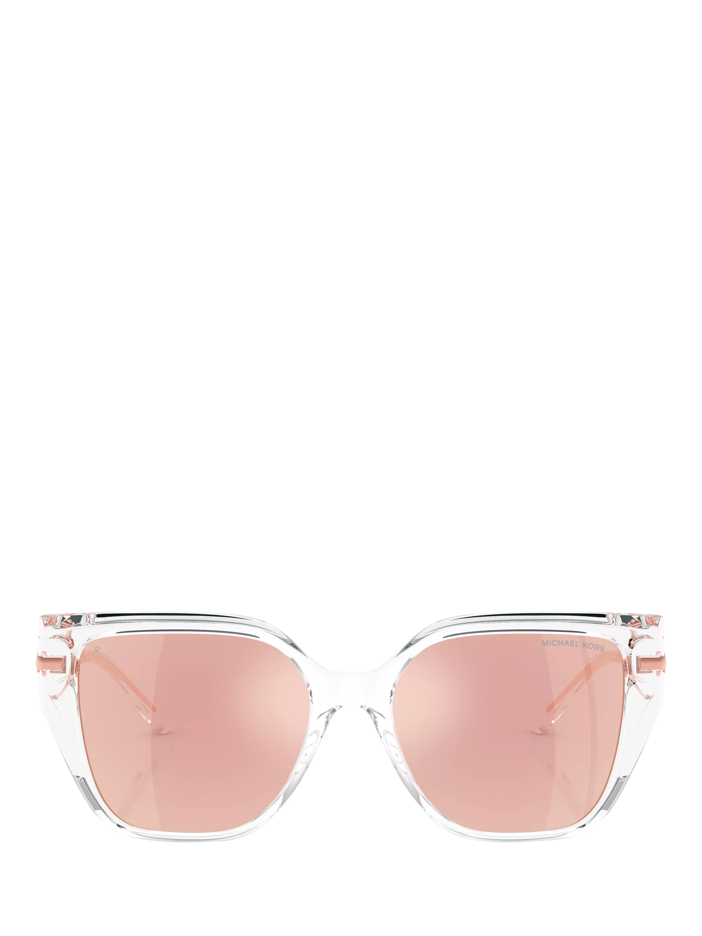 Michael Kors cat's eye sunglasses clear mirror rose gold - British product