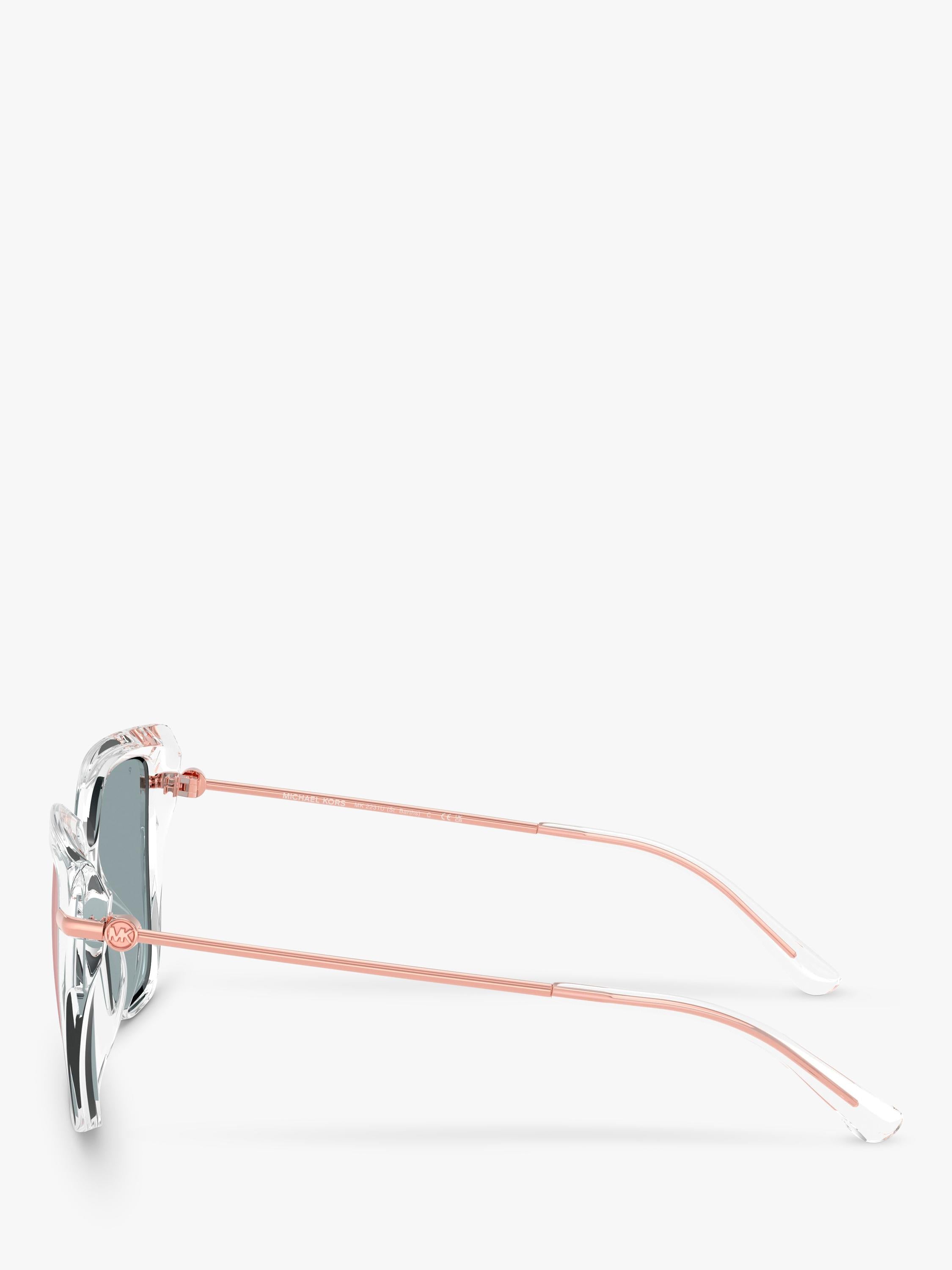 Michael Kors cat's eye sunglasses clear mirror rose gold - British product