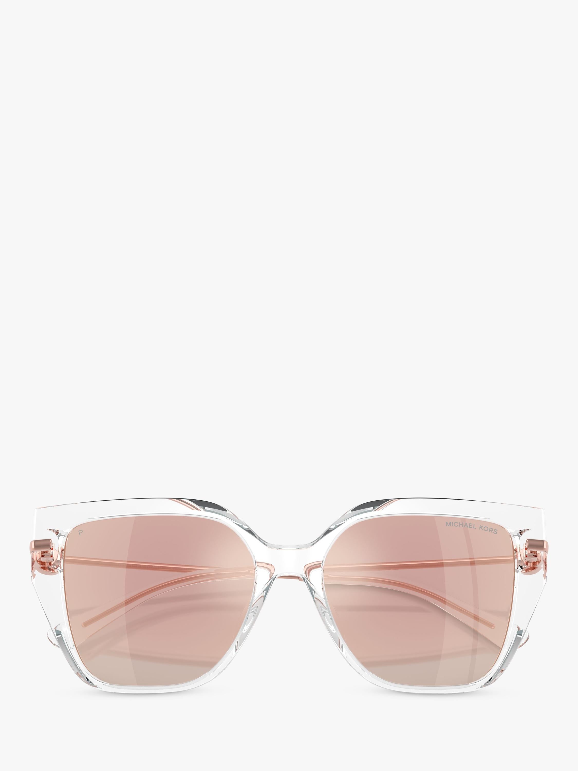 Michael Kors cat's eye sunglasses clear mirror rose gold - British product