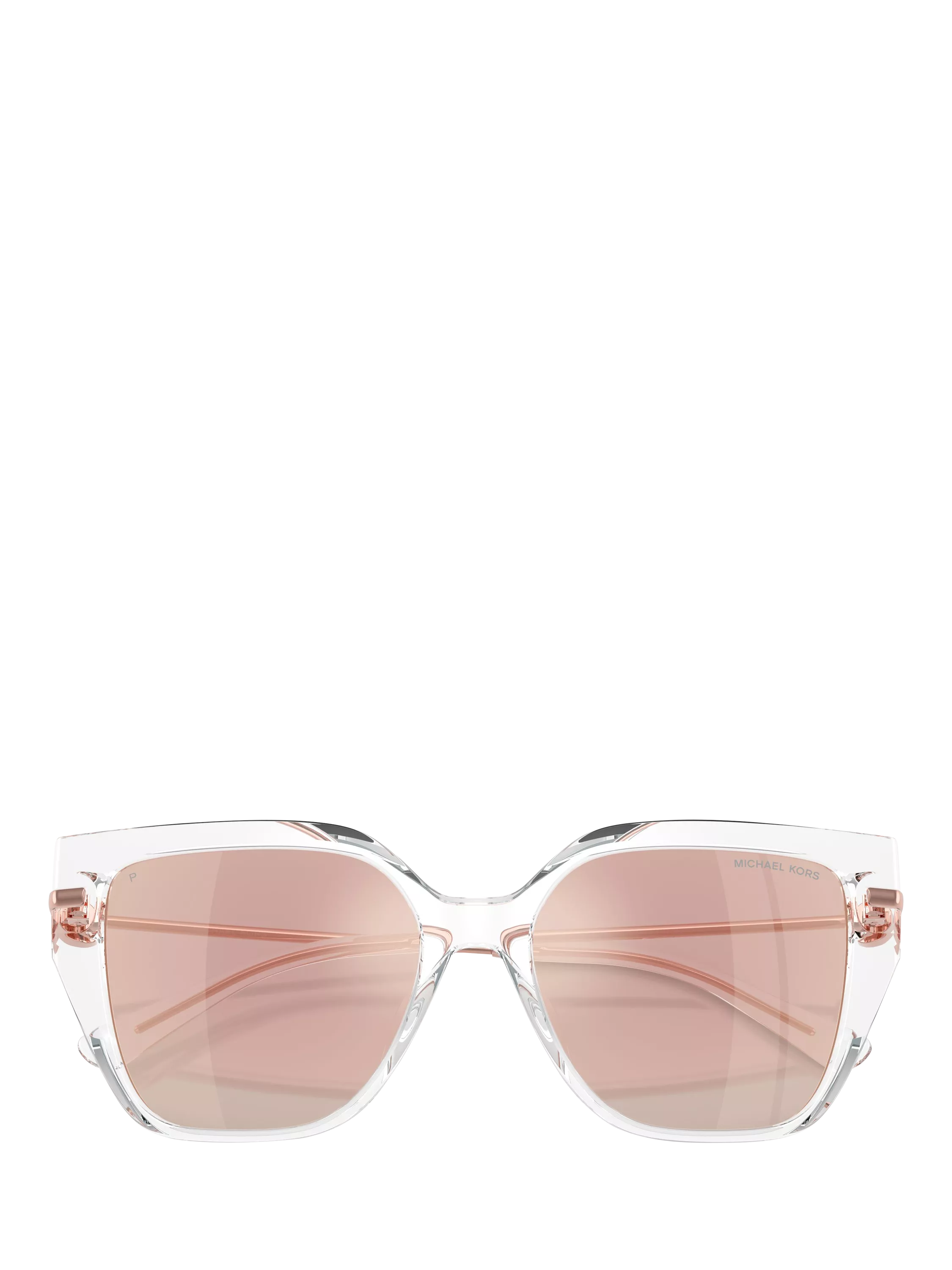 Michael Kors cat's eye sunglasses clear mirror rose gold - British product