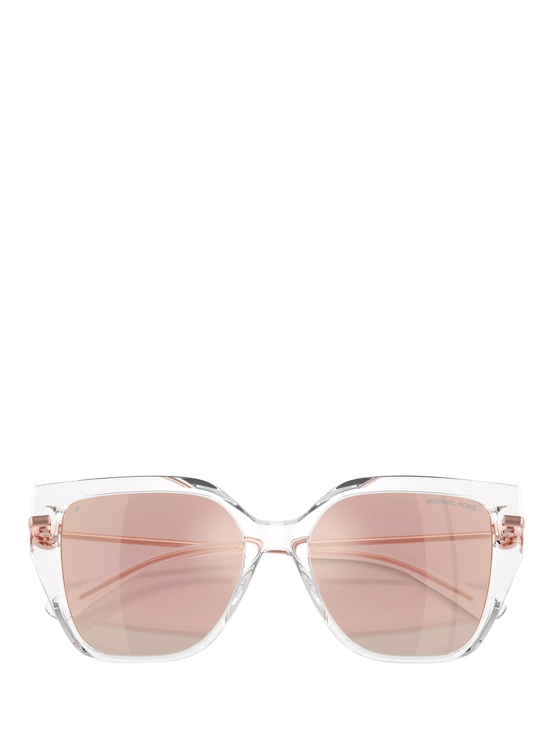 Michael Kors cat's eye sunglasses clear mirror rose gold - British product