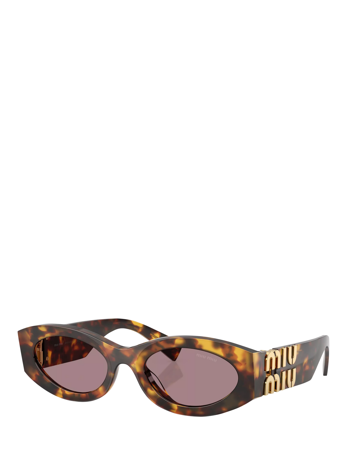 Miu Miu oval women's sunglasses honey Havana purple, imported from the UK