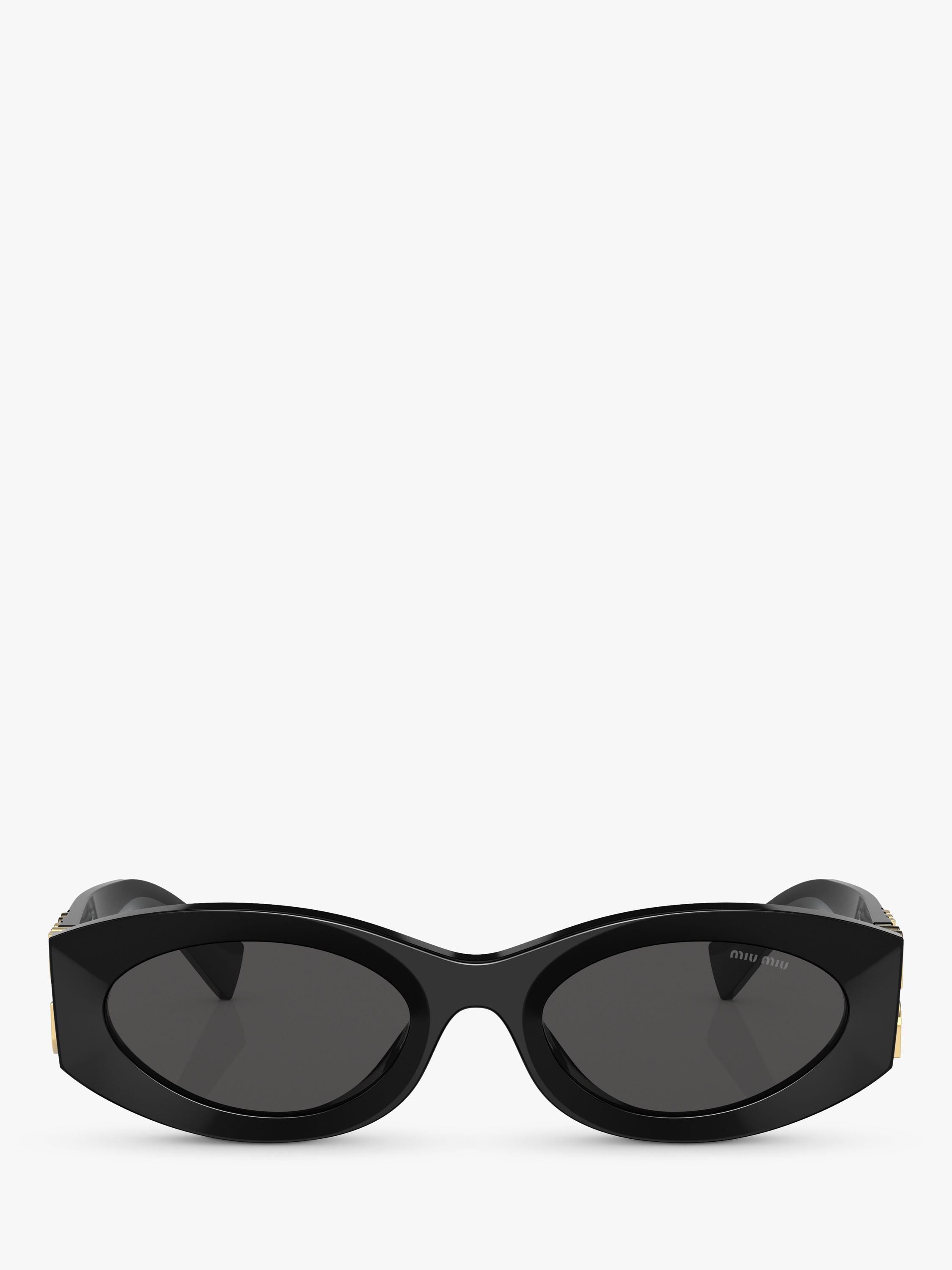 Miu Miu oval sunglasses black polyamide frame - British product