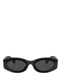 Miu Miu oval sunglasses black polyamide frame - British product