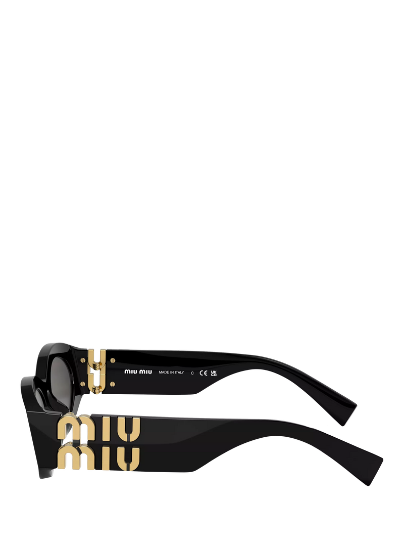 Miu Miu oval sunglasses black polyamide frame - British product