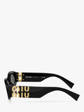 Miu Miu oval sunglasses black polyamide frame - British product