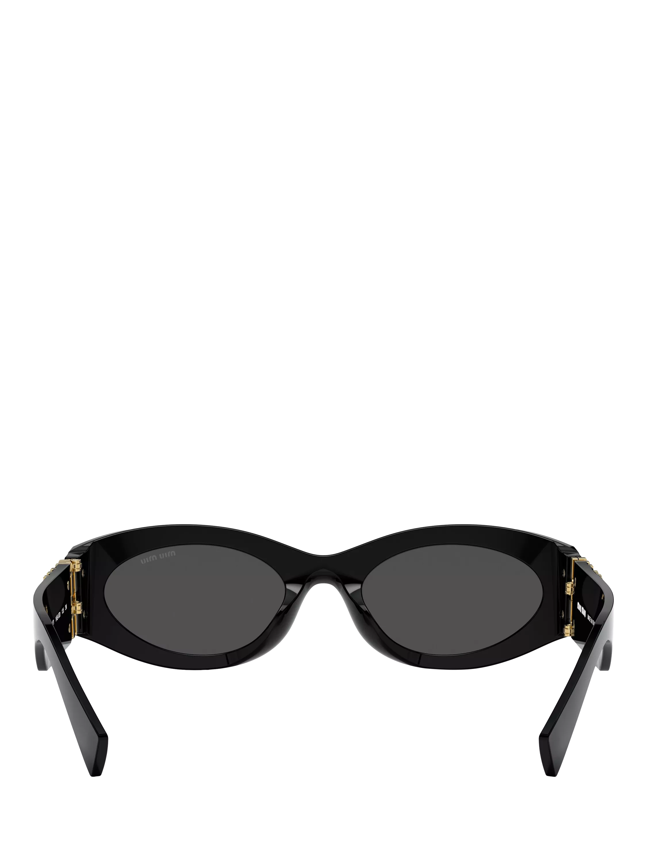 Miu Miu oval sunglasses black polyamide frame - British product