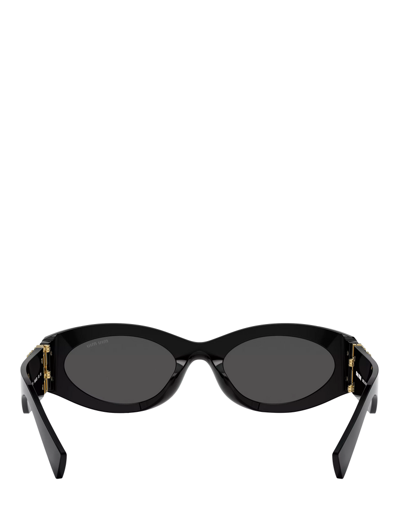 Miu Miu oval sunglasses black polyamide frame - British product