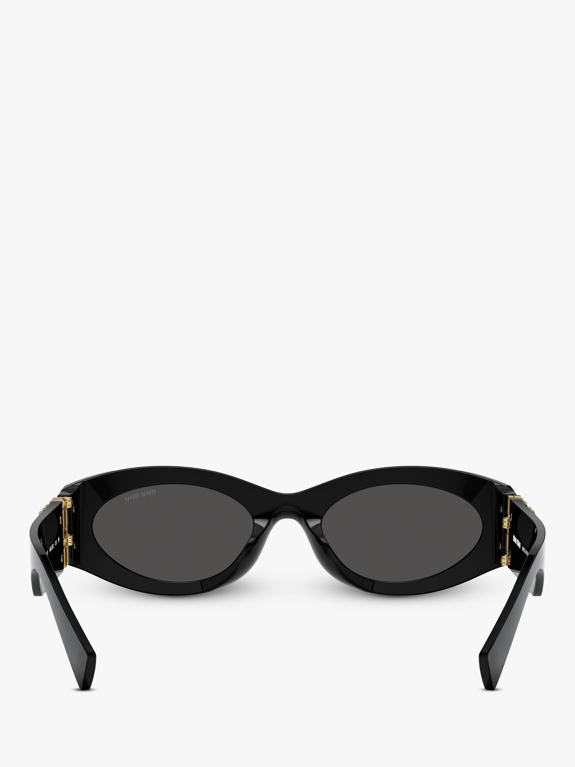 Miu Miu oval sunglasses black polyamide frame - British product