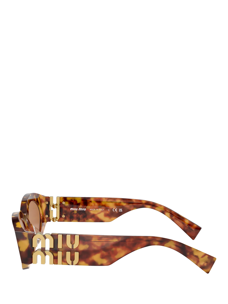 Miu Miu oval sunglasses Havana brown 54mm, imported from the UK