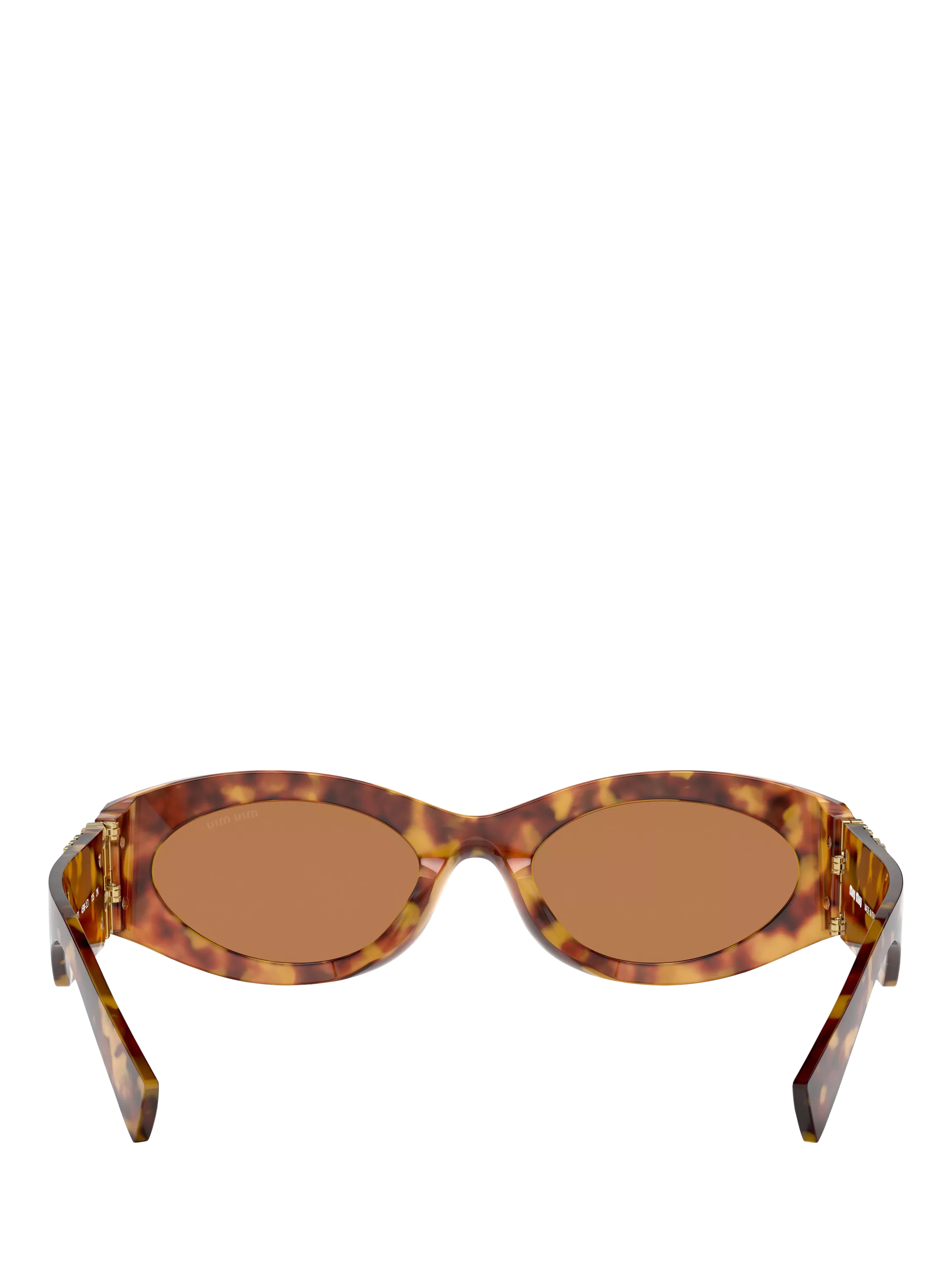 Miu Miu oval sunglasses Havana brown 54mm, imported from the UK