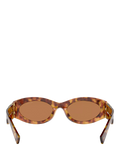 Miu Miu oval sunglasses Havana brown 54mm, imported from the UK
