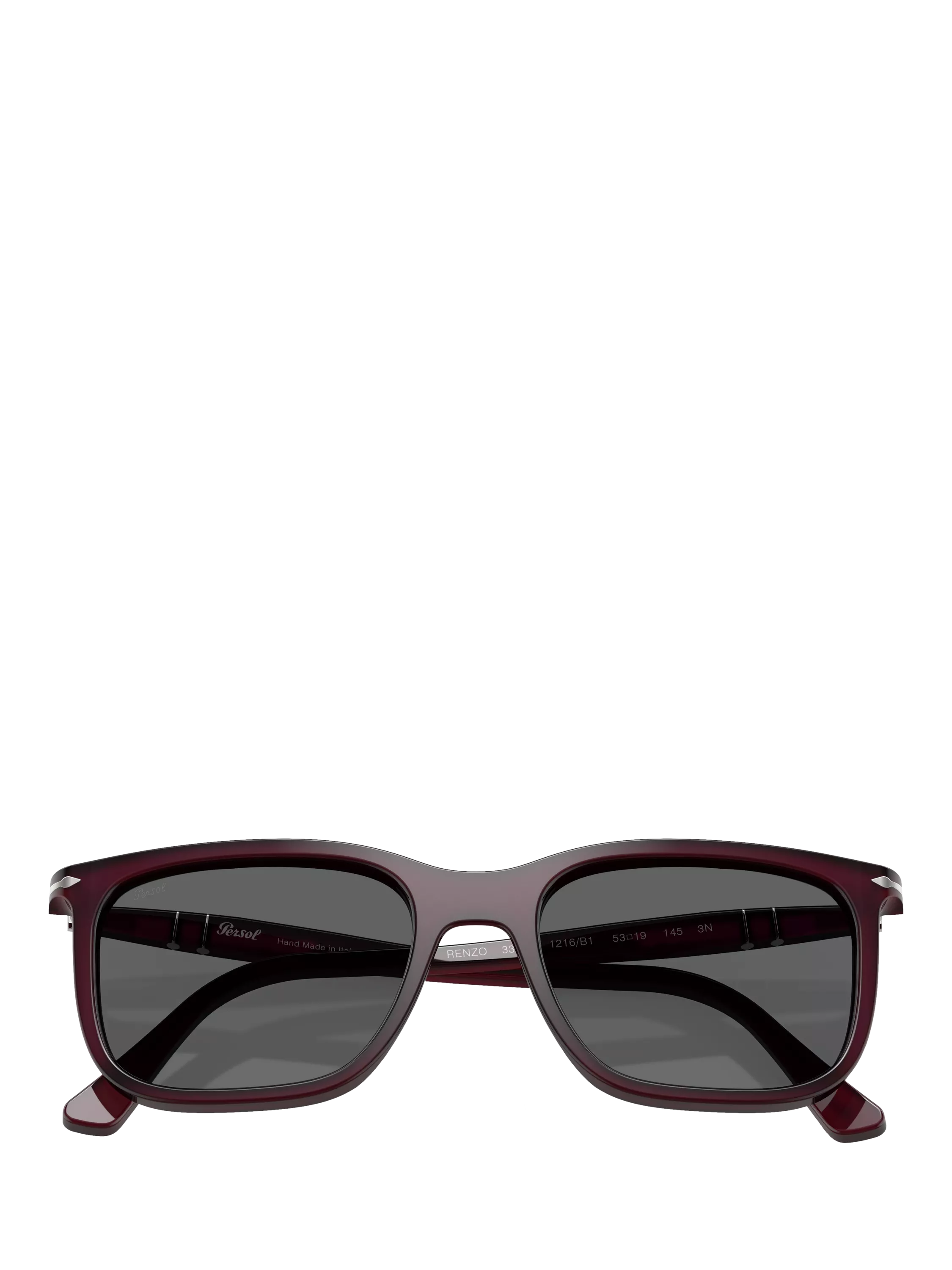 Persol square sunglasses Milky Plum glass lenses (British brand)