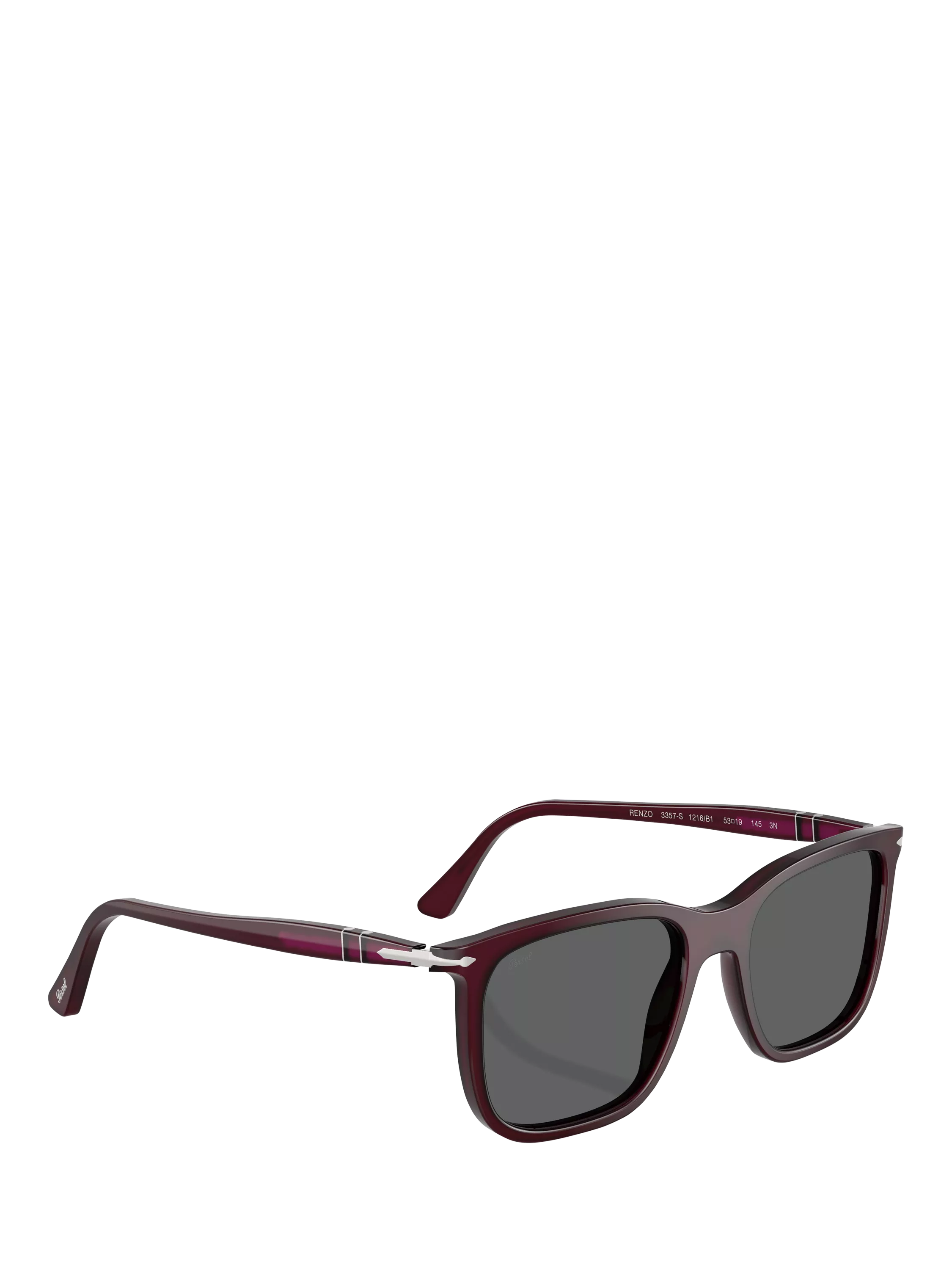 Persol square sunglasses Milky Plum glass lenses (British brand)