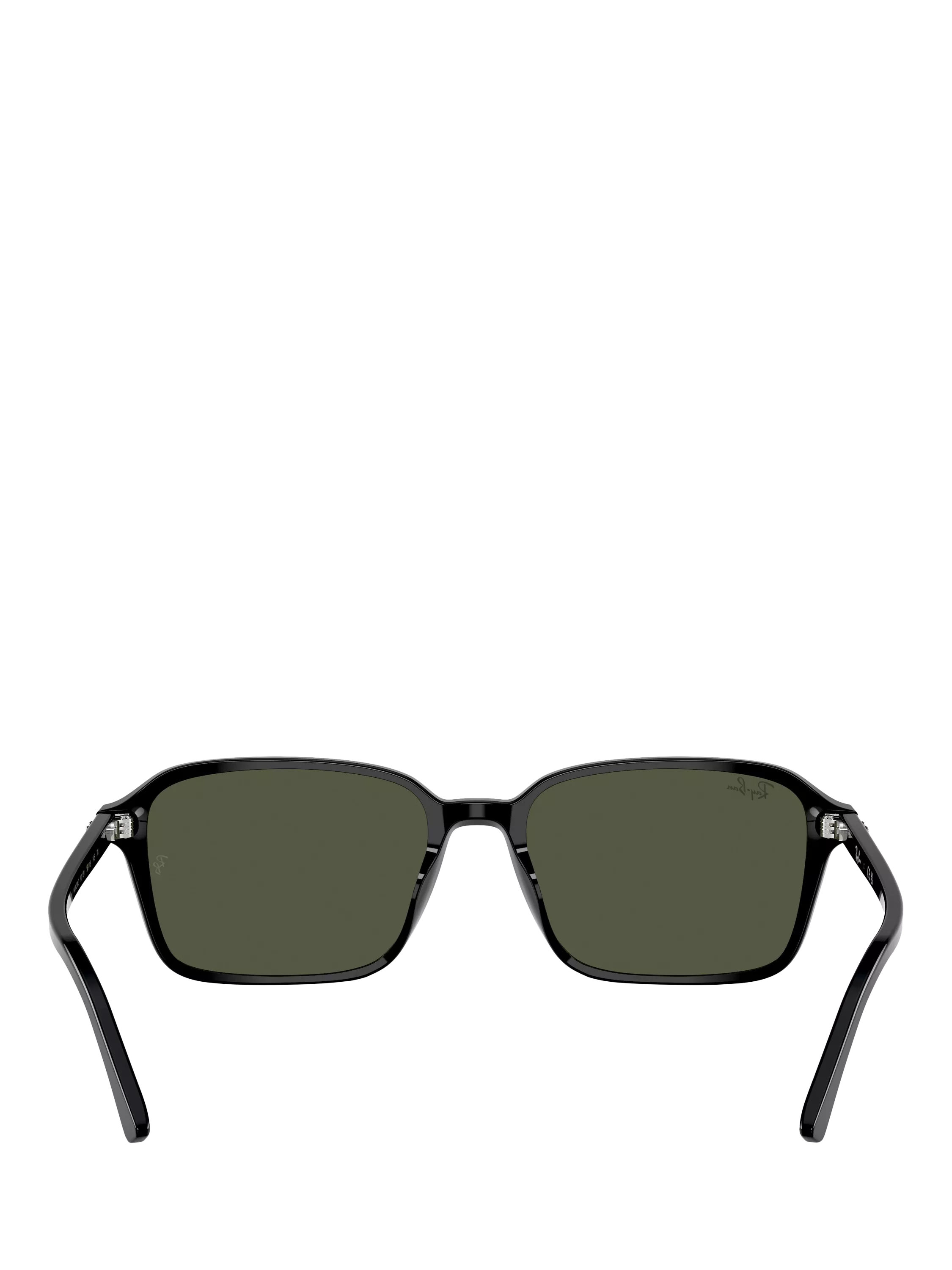 Ray-Ban rectangular sunglasses black frame green lenses 56mm, imported from the UK